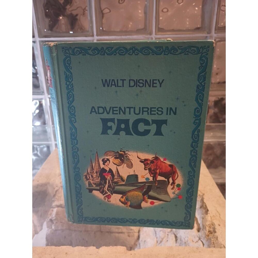 VINTAGE THE WALT DISNEY PARADE ADVENTURES IN FACT GOLDEN PRESS BOOK 1970